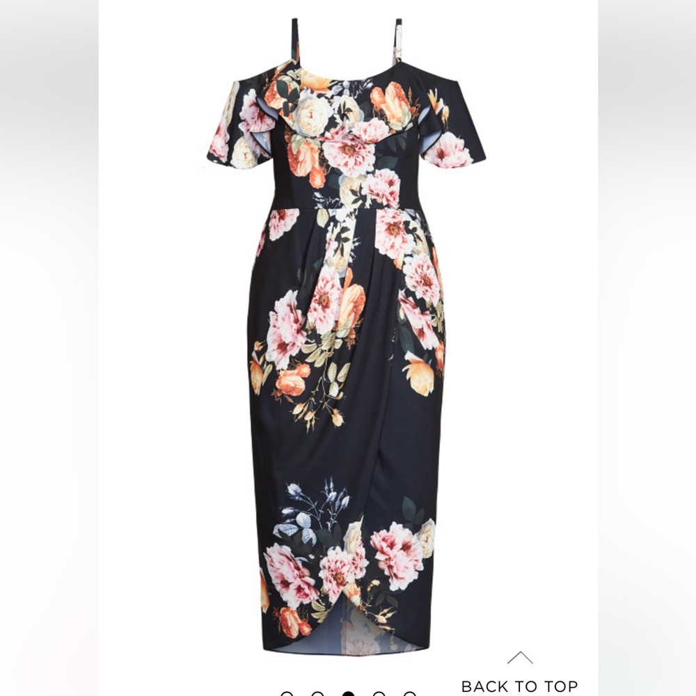 City Chic off should dress